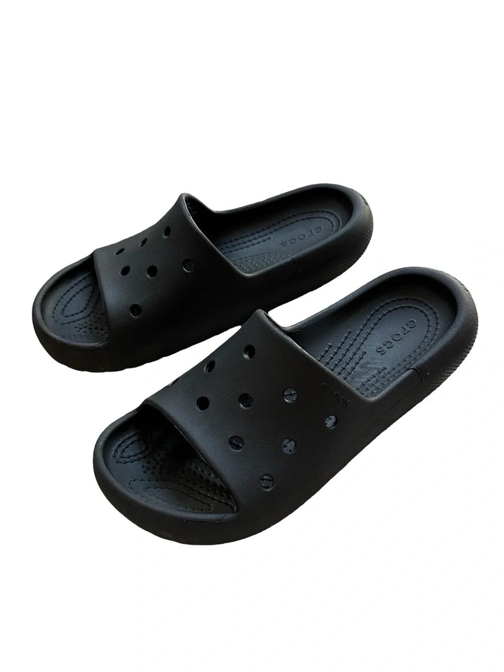 CROCS Black Kids Slide Sandal